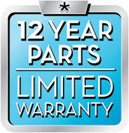 12 Year Parts Limited Warranty Banner